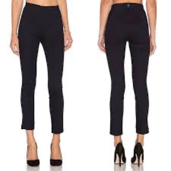 Revolve Rag and Bone Georgie High Waist Crop Stretchy Indigo Pant Sz 6 - Picture 1 of 8